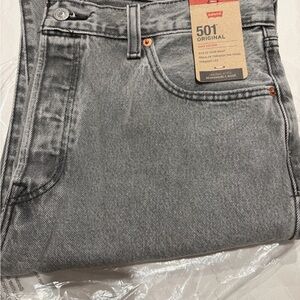 Levi's Men's Silver 501 Straight Jeans